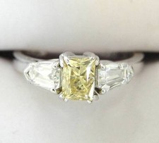 Platinum canary diamond for sale  USA