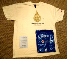 NOVA Camiseta Woodstock 2025 Cruz Vermelha Americana Blood Peanuts Snoopy tamanho XL com bolsa comprar usado  Enviando para Brazil