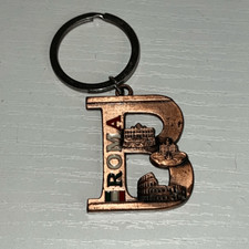 Chaveiro Roma letra B Roma Itália lembrança personalizado chaveiro presentes de cobre comprar usado  Enviando para Brazil