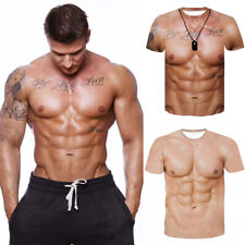 Camiseta masculina manga curta estampa tatuagem muscular forte impressão digital 3D G comprar usado  Enviando para Brazil