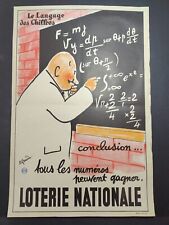Affiche loterie nationale d'occasion  Bitche