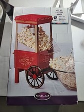 Máquina de pipoca vermelha Nostalgia popper elétrica com ar quente tempo de filme saudável.  comprar usado  Enviando para Brazil