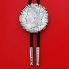 Moeda de prata 90% dólar Morgan dos EUA 1921 36" cordão de couro preto gravata bolo NOVO comprar usado  Enviando para Brazil