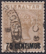 Gibraltar 1889 75c for sale  EDINBURGH