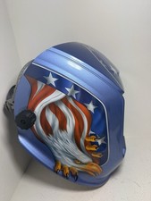 Capacete de solda profissional com escurecimento automático. Bandeira americana e águia careca comprar usado  Enviando para Brazil