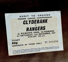 Clydebank rangers unused for sale  KILBIRNIE