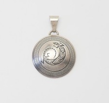 The Silver Mesa Southwesern Plata Ley Redondo Lagarto Mimbres Colgante comprar usado  Enviando para Brazil