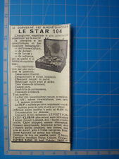 Magnetophone star 104 d'occasion  Expédié en Belgium