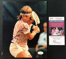 Fotografia assinada por Bjorn Borg 8x10 certificado JSA com COA ATP tênis sueco Pro HOF '87! comprar usado  Enviando para Brazil