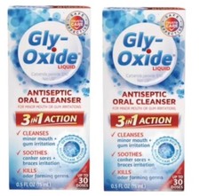 Gly Oxide líquido anti-séptico limpador oral 0,5 fl oz [lote de 2] comprar usado  Enviando para Brazil