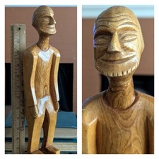 Vtg carved folk for sale  San Diego