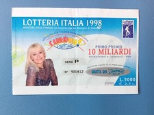 Biglietto originale lotteria usato  Roma
