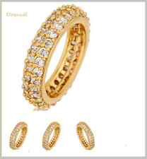 Aliança de noivado, casamento, aniversário ouro Amarillo.piedras zircônia comprar usado  Enviando para Brazil