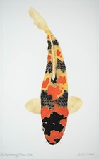 Stunning embossed koi for sale  Orlando