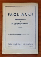 Leoncavallo pagliacci sonzogno usato  Cosenza