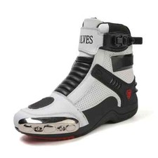 Botas de proteção para motocicleta masculinas competição de trem sapatos de cross-country equitação, usado comprar usado  Enviando para Brazil