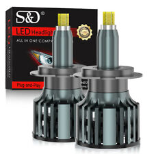 360° 6 lados H1 H11 H7 9005 9006 9012 lâmpada LED farol feixe Hi/Lo 50000Lm comprar usado  Enviando para Brazil
