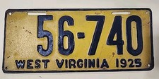 west virginia license plates for sale  Huntington