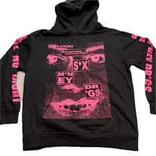 Moletom com capuz Lucki Tour Merch 'Money Sex Drugs' masculino tamanho XL SMD gráfico comprar usado  Enviando para Brazil