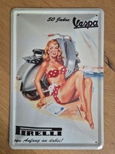 Vintage vespa blechschild gebraucht kaufen  Altdorf b.Nürnberg