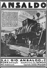 Pubblicita 1921 ansaldo usato  Biella