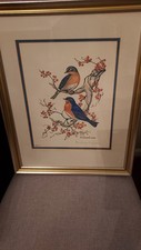 Pair bluebirds print for sale  Atlanta
