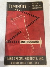 Time Rite Model B Piston Position Indicator Gabb Special Products Revised 1960 comprar usado Time Rite Model B Piston Position Indicator Gabb Special Products Revised 1960 comprar usado  Enviando para Brazil