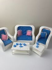 Conjunto de sala de estar Barbie Dream Furniture Collection vime 1983 #7404 Mattel comprar usado  Enviando para Brazil