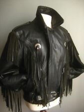Vintage leather fringe for sale  MATLOCK
