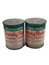 2 pó de limpeza Dandy Rub 7025 lata de fibra por AW Faber-Castell Pencil Co EUA comprar usado  Enviando para Brazil