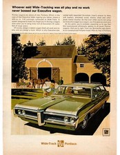 1968 Pontiac Executive Safari Station Wagon 400 V-8 Motor Wide-Track Impressão Anúncio, usado comprar usado  Enviando para Brazil
