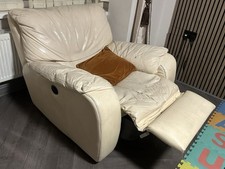 Genuine leather sofa for sale  BEDFORD
