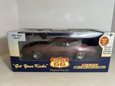 Novo 1971 Ford Torino Route 66 Diecast 1:18 marrom carro chaveiro colecionável comprar usado  Enviando para Brazil