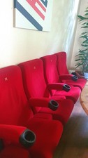 Kinosessel rot 4er gebraucht kaufen  Bremen