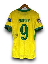 Camisa Brasil assinada por Endrick Moreira com prova de vídeo e certificado de autenticidade comprar usado  Enviando para Brazil