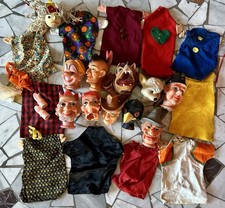 Burattini marionette vintage usato  Italia