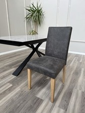 Silla de comedor gris vaquero Furniture Village Augusta lista para enviar segunda mano  Embacar hacia Mexico