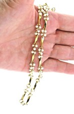 Colar corrente envoltório fio pérola vintage 1/4x18" comprar usado  Enviando para Brazil