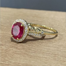 2ct oval red for sale  LEEDS