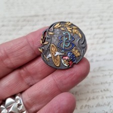 Antique enamel brooch d'occasion  Expédié en Belgium