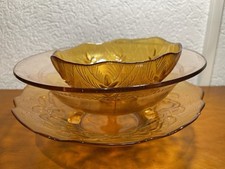 Braunglas schüssel salatschü gebraucht kaufen  Hildburghausen