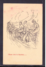 Cartolina bersaglieri silente usato  Italia