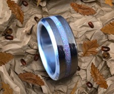 Titanium opal ring for sale  RUARDEAN