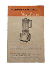 Instruction manual moulinex for sale  YORK