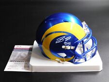 Mini capacete Braden Fiske autografado LA Los Angeles Rams Speed JSA CERTIFICADO DE AUTENTICIDADE W comprar usado  Enviando para Brazil