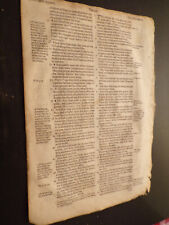 1576-GENEVA-Old Testament Bible Leaves For Sale-You Choose the Book- Roman Font comprar usado  Enviando para Brazil