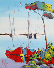 Peinture toile retrouvailles d'occasion  Mandelieu-la-Napoule