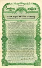 Edifício de teatro Chopin - US$ 500 - Ações e títulos de entretenimento comprar usado  Enviando para Brazil