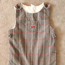 Macacão xadrez Janie and Jack locomotiva bebê criança 12 - 18 meses NATAL, usado comprar usado  Enviando para Brazil