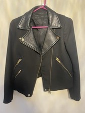 Black zara biker for sale  UK